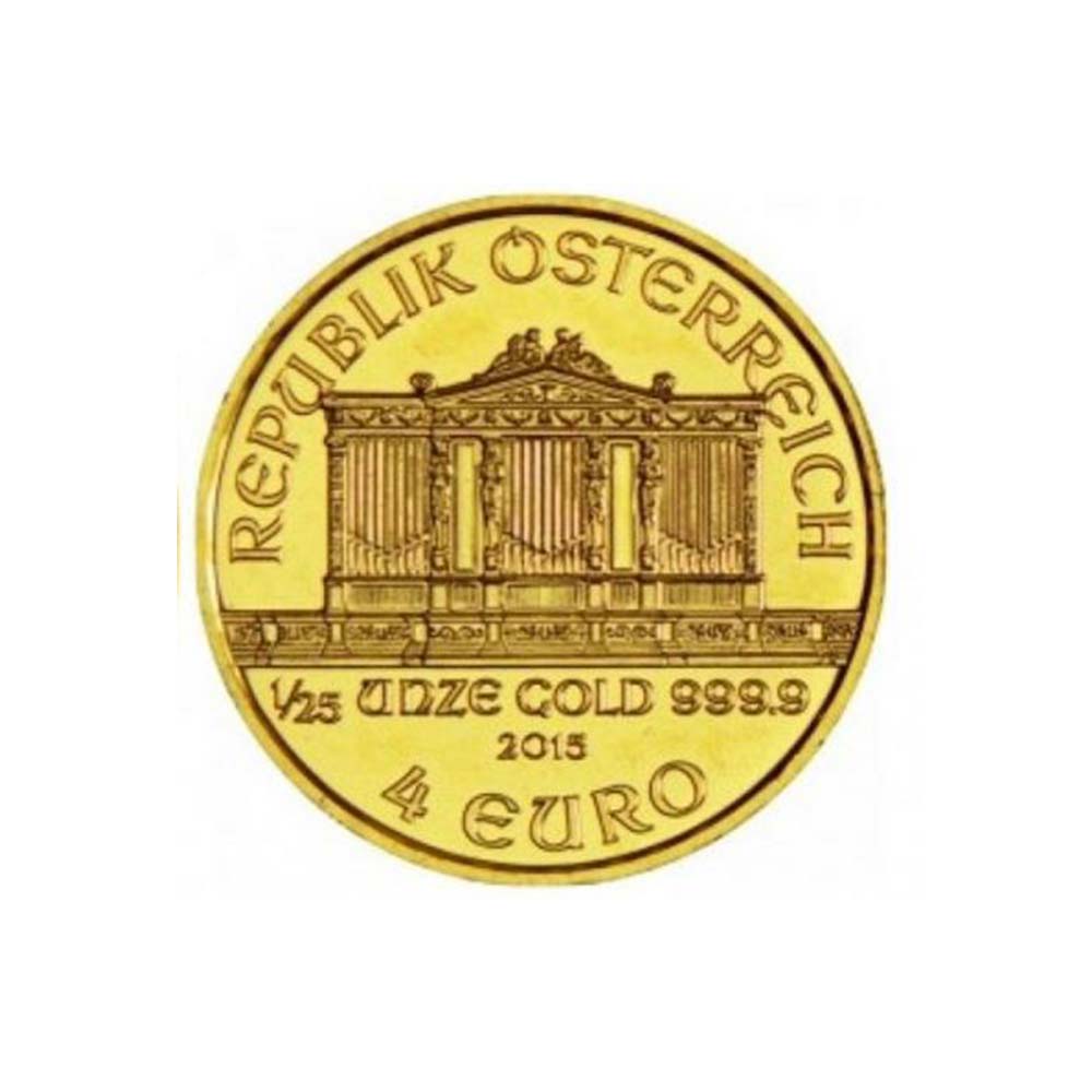 Zlatá investiční mince - Philharmoniker 1/25 Oz 2015