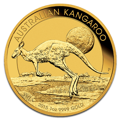 Zlatá investiční mince - Kangaroo 1 Oz - Přední část